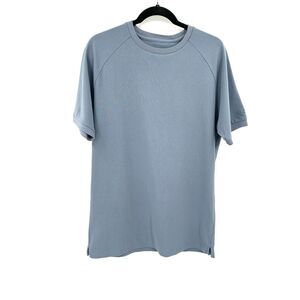 TAILORED ATHLETE Men's Blue Short Sleeve Crew Neck Athleisure Tee Shirt Large